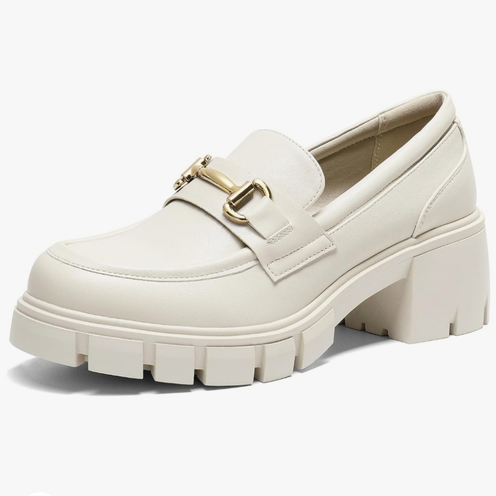 Dream Pairs Beige Loafers Shoes - Size 7.5/8 - Picture 8 of 9
